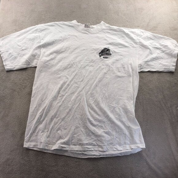 Vintage Planet Hollywood Mens Reno T-Shirt XL Short Sleeve White Graphic Tee Y2K - Picture 8 of 9